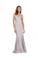 Mermaid Strapless Stretch Crepe Long Arctic Lilac Prom Dress / Bridesmaid Dress Barrie