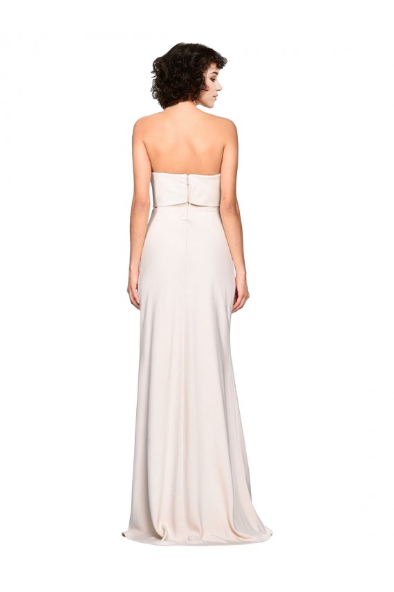 Mermaid Strapless Stretch Crepe Long Prom Dress / Bridesmaid Dress Barrie