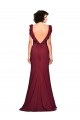 Mermaid Strapless Stretch Crepe Long Burgundy Prom Dress / Bridesmaid Dress Barrie