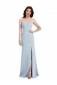 Trumpet Strapless Stretch Crepe Long Light Sky Blue Bridesmaid Dress / Evening Dress Barrie