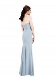Trumpet Strapless Stretch Crepe Long Light Sky Blue Bridesmaid Dress / Evening Dress Barrie