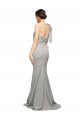 Mermaid Sweetheart Stretch Crepe & Tulle Sweep Train Oyster Silver Formal Evening Gown / Prom Dress / Bridesmaid Dress Barrie