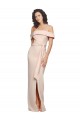 Mermaid Off the Shoulder Stretch Crepe Long Nude Formal Evening Gown / Prom Dress / Bridesmaid Dress Barrie