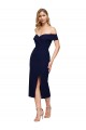 Mermaid Sweetheart Stretch Crepe Midi Length Dark Navy Formal Evening Gown / Prom Dress / Bridesmaid Dress Barrie