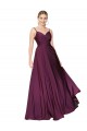 A-Line High Neck Stretch Crepe Long Wild Berry Formal Evening Gown / Prom Dress / Bridesmaid Dress Barrie