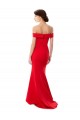 Mermaid High Neck Stretch Crepe Long Red Formal Evening Dress / Prom Dress / Bridesmaid Dress Barrie