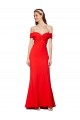Mermaid High Neck Stretch Crepe Long Red Bridesmaid Dress / Formal Dress Barrie