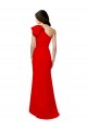 Mermaid High Neck Stretch Crepe Long Red Formal Dress / Bridesmaid Dress Barrie