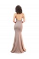 Mermaid V-Neck Stretch Crepe Long Dusty Pink Black Tie Evening Gown / Prom Dress / Bridesmaid Dress Barrie