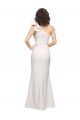 Sheath One Shoulder Stretch Crepe Long Ivory Formal Evening Gown / Prom Dress / Bridesmaid Dress Barrie