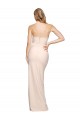 Sheath Strapless Stretch Crepe Long Nude Formal Evening Gown / Prom Dress / Bridesmaid Dress Barrie