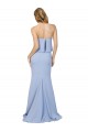 A-Line Strapless Stretch Crepe Long Light Sky Blue Formal Dress / Bridesmaid Dress Barrie