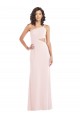Trumpet One Shoulder Stretch Crepe Long Pink Formal Evening Gown / Prom Dress / Bridesmaid Dress Barrie