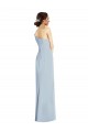 Trumpet Off the Shoulder Stretch Crepe Long Light Sky Blue Formal Evening Gown / Prom Dress / Bridesmaid Dress Barrie