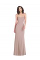 Mermaid Strapless Stretch Crepe Long Dusty Pink Formal Evening Gown / Prom Dress / Bridesmaid Dress Barrie