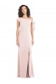 Trumpet Off the Shoulder Stretch Crepe Long Pink Formal Evening Gown / Prom Dress / Bridesmaid Dress Barrie