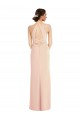 Trumpet Halter Neck Stretch Crepe Long Nude Formal Evening Gown / Prom Dress / Bridesmaid Dress Barrie