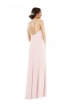 Trumpet Halter Neck Stretch Crepe Long Pink Formal Evening Gown / Prom Dress / Bridesmaid Dress Barrie
