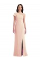 Trumpet One Shoulder Stretch Crepe Long Nude Formal Evening Gown / Prom Dress / Bridesmaid Dress Barrie