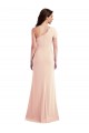 Trumpet One Shoulder Stretch Crepe Long Nude Formal Evening Gown / Prom Dress / Bridesmaid Dress Barrie