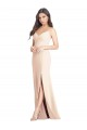 Trumpet Sweetheart Stretch Crepe Long Nude Semi Formal Evening Dress / Prom Dress / Bridesmaid Dress Barrie