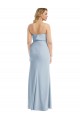 Trumpet Strapless Stretch Crepe Long Light Sky Blue Semi Formal Evening Dress / Prom Dress / Bridesmaid Dress Barrie