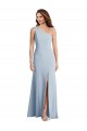 Trumpet One Shoulder Stretch Crepe Long Light Sky Blue Formal Evening Gown / Prom Dress / Bridesmaid Dress Barrie
