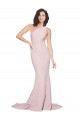 Sheath One Shoulder Stretch Crepe Sweep Train Mauve Semi Formal Evening Dress / Prom Dress / Bridesmaid Dress Barrie