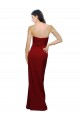 Sheath Sweetheart Stretch Crepe Long Burgundy Bridesmaid Dress / Evening Dress Barrie