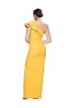 Sheath One Shoulder Stretch Crepe Long Saffron Formal Evening Gown / Prom Dress / Bridesmaid Dress Barrie