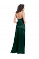 A-Line Scoop Neck Stretch Satin Long Hunter Formal Evening Gown / Prom Dress / Bridesmaid Dress Barrie
