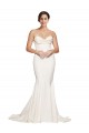 Mermaid Strapless Stretch Satin Sweep Train Ivory Formal Evening Gown / Prom Dress / Bridesmaid Dress Barrie