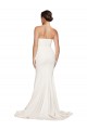 Mermaid Strapless Stretch Satin Sweep Train Ivory Formal Evening Gown / Prom Dress / Bridesmaid Dress Barrie