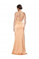 Sheath One Shoulder Stretch Satin Long Light Copper Formal Evening Gown / Prom Dress / Bridesmaid Dress Barrie
