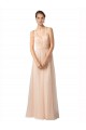 A-Line Sweetheart Tulle Long Nude Bridesmaid Dress / Evening Dress Barrie