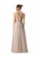 A-Line Sweetheart Tulle Long Nude Formal Dress / Bridesmaid Dress Barrie