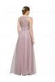 A-Line Sweetheart Tulle & Lace Long Light Lilac Bridesmaid Dress Barrie