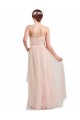 A-Line Sweetheart Tulle Long Pink Bridesmaid Dress / Evening Dress Barrie