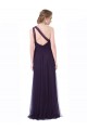 A-Line Sweetheart Tulle Long Plum Bridesmaid Dress Barrie