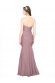 Mermaid Strapless Tulle Long Bridesmaid Dress Barrie