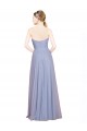 A-Line Strapless Tulle Long Light Sky Blue Formal Dress / Bridesmaid Dress Barrie