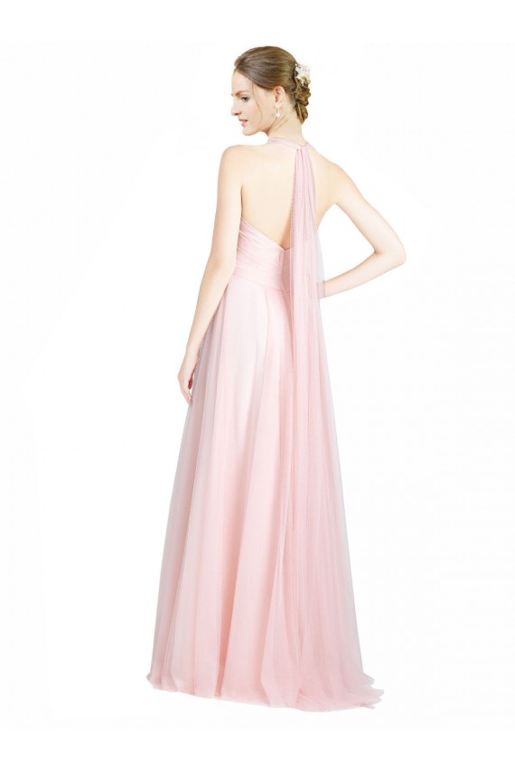 A-Line Sweetheart Tulle Long Mint Green Bridesmaid Dress Barrie