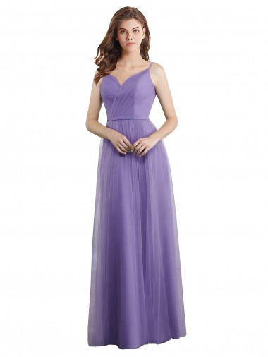 A-Line Sweetheart Tulle Long Formal Dress / Bridesmaid Dress Barrie