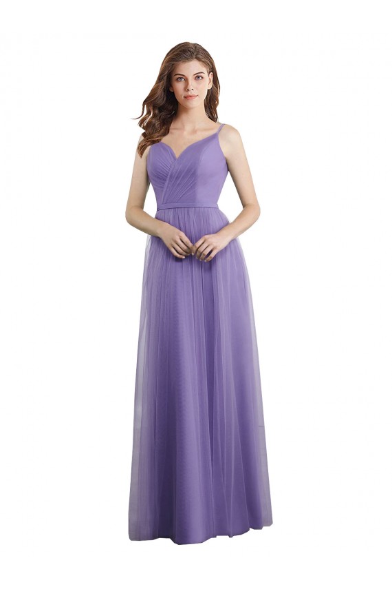 A-Line Sweetheart Tulle Long Formal Dress / Bridesmaid Dress Barrie