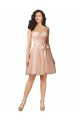 A-Line Sweetheart Tulle & Lace Knee Length Bridesmaid Dress Barrie