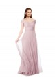 A-Line Off the Shoulder Tulle Long Bridesmaid Dress / Evening Dress Barrie