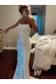 Sheath Spaghetti Straps Velvet Sequins Sweep Train Shown Color Velvet Sequin Evening Dress Barrie