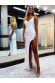 Sheath V-Neck Velvet Sequins Long Shown Color Velvet Sequin Prom Dress / Evening Dress Barrie