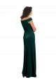 A-Line Square Neck Stretch Velvet Long Dark Green Formal Evening Gown / Prom Dress / Bridesmaid Dress Barrie