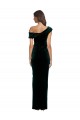 Sheath Sweetheart Stretch Velvet Long Dark Green High Low Evening Gown / Prom Dress / Bridesmaid Dress Barrie